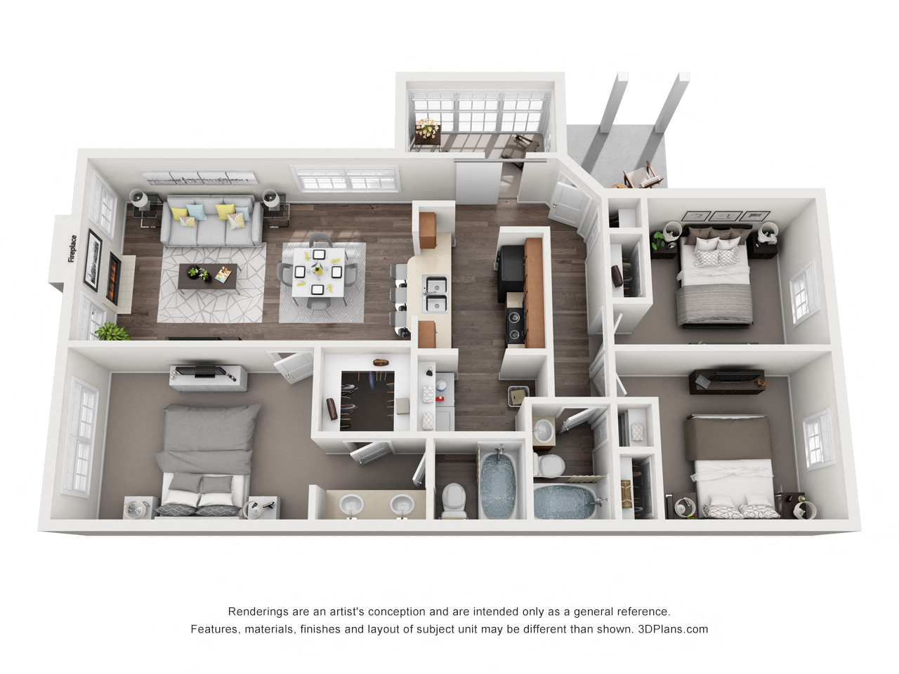 C1 - Cypress floor plan
